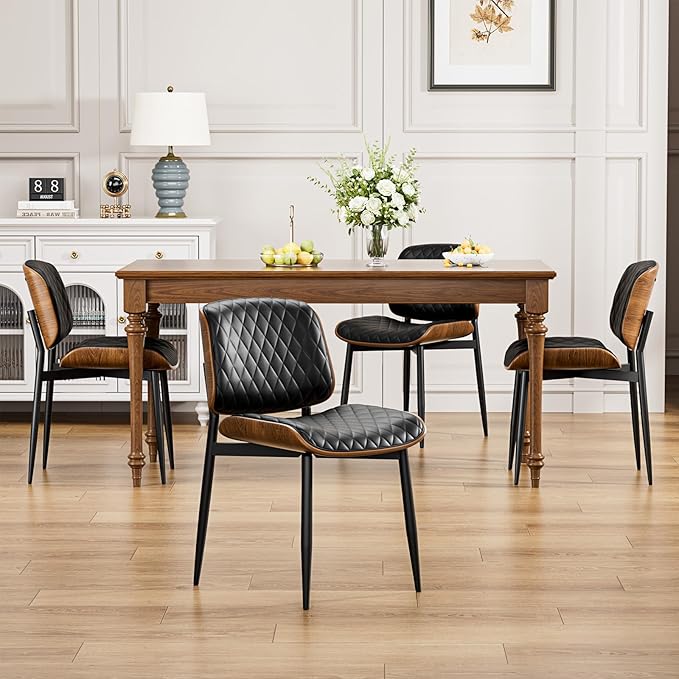 YaFiti Dining Chairs Set of 8, Mid Century Modern Accent Dining Room and - Image 4