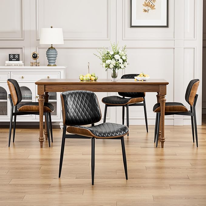 YaFiti Dining Chairs Set of 2, Mid Century Modern Accent Dining Room and - Image 3