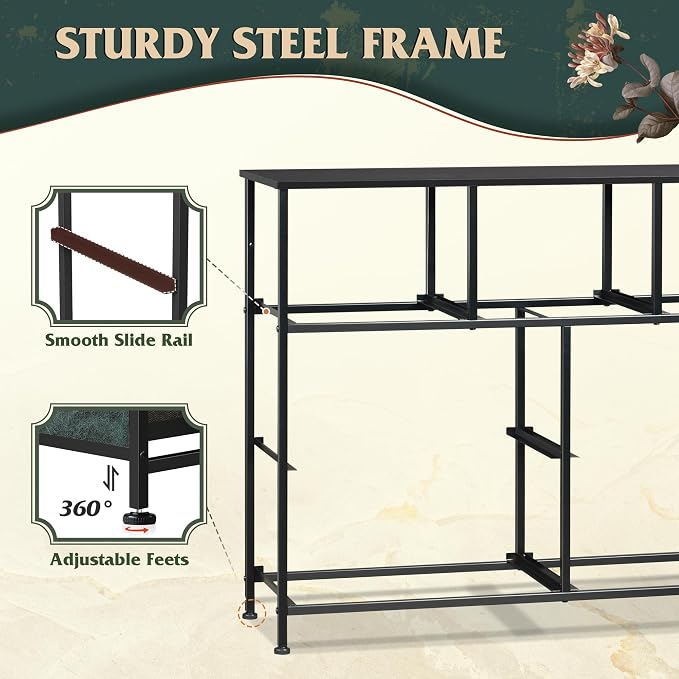WLIVE 7 Drawer Dresser TV Stand, Entertainment Center, Media Console Table - Image 7