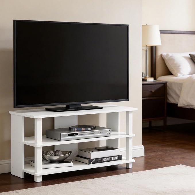 Furinno Sully TV Stand, 3-Tier Rectangular Entertainment Center - Image 3