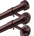 YaFex 2 Pack Heavy Duty Curtain Rods 32-120 Inch, 1 Inch Adjustable Long by YaFex