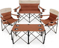 Camping Chair Set of 3, Outdoor Folding Camping Chairs by CAMPHILL