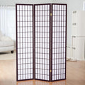 GTU Furniture Japanese Style 3 Panels Wood Shoji Room Divider Screen Oriental by GTUFurniture