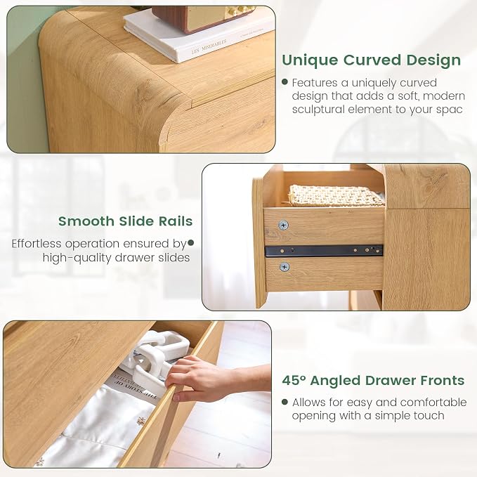 Standifurno 5 Drawer Dresser, Modern Dresser - Image 6