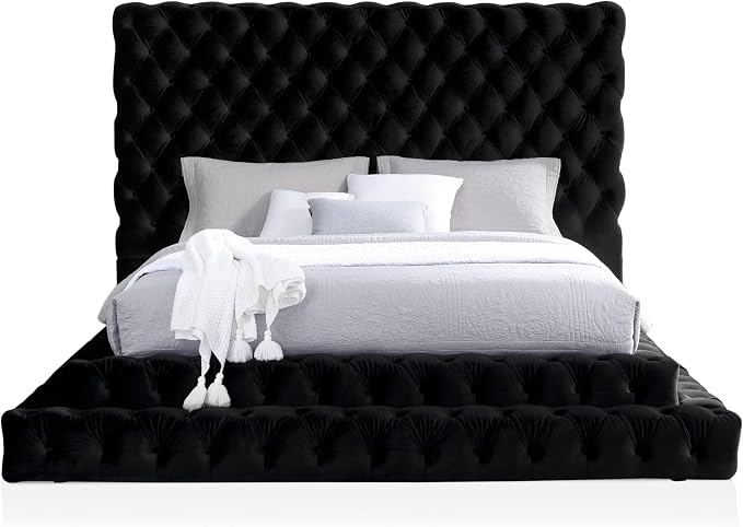 Furniture of America Sable Fabric Upholstered Step Up Queen-Size Platform Bed - Image 9