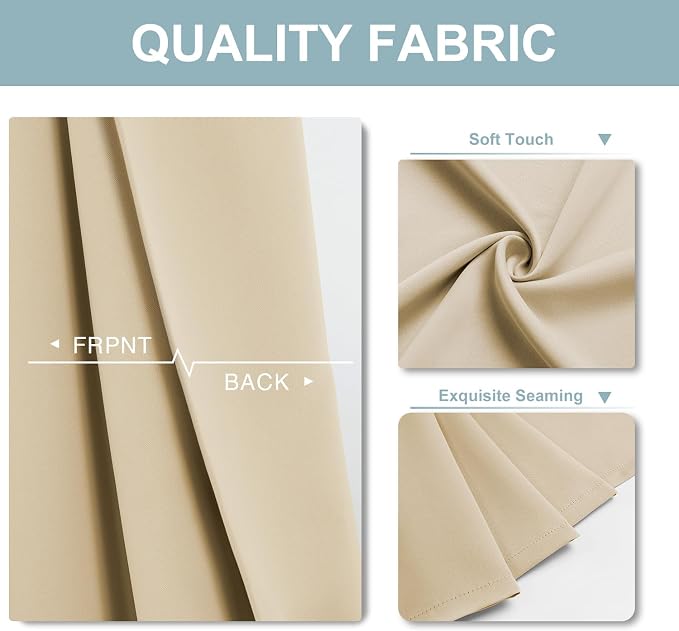 ChrisDowa Blackout Curtains 90 inches Long - Image 3