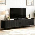 80" Mid Century Modern TV Stand, Wood TV Consoles by Unknown