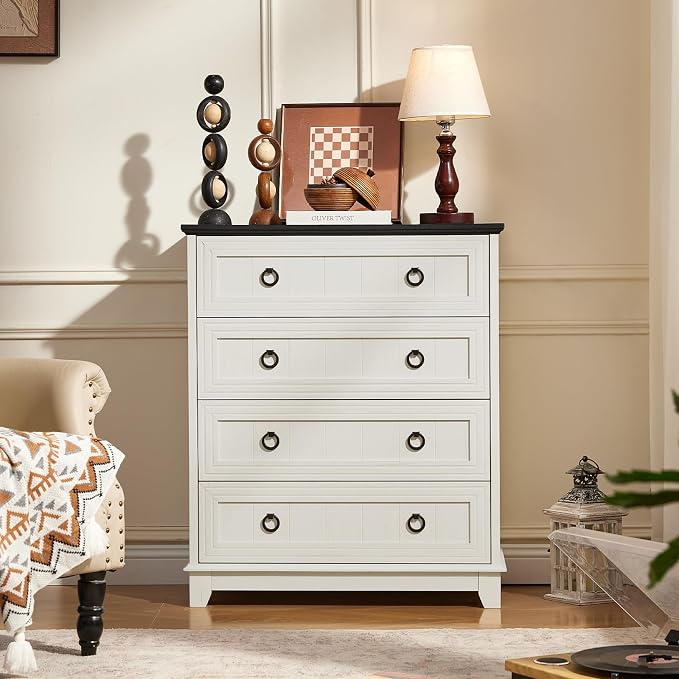 Joaxswe Farmhouse 4 Drawer Dresser - Image 9