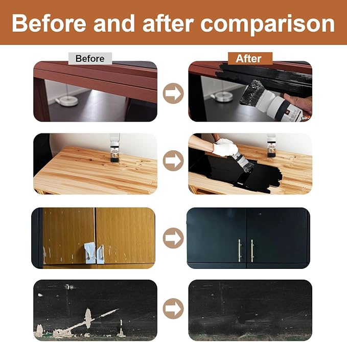 Black Paint, Touch-Up Paint for Furniture, No Sanding, Fast Drying, Water Based - Image 8