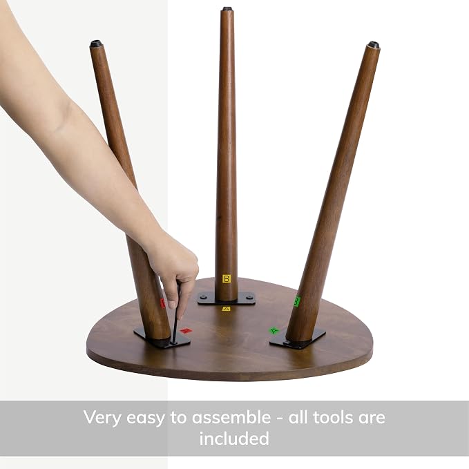 MH London Tri Pin Side Table I Handmade Natural Mango Wood, Naturally Moisture - Image 6