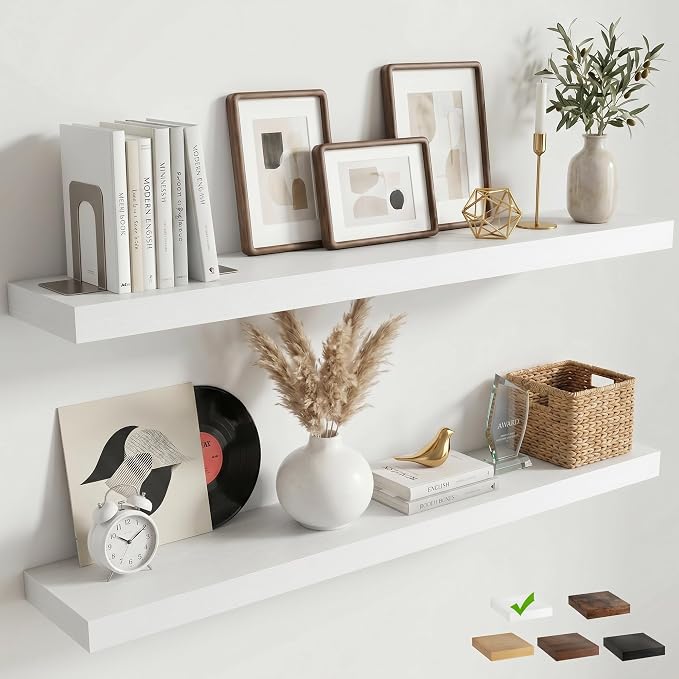 FLYJOE Floating Shelves for Wall, 48 Inch Floating Shelves Set of 2, Kitchen by FLYJOE