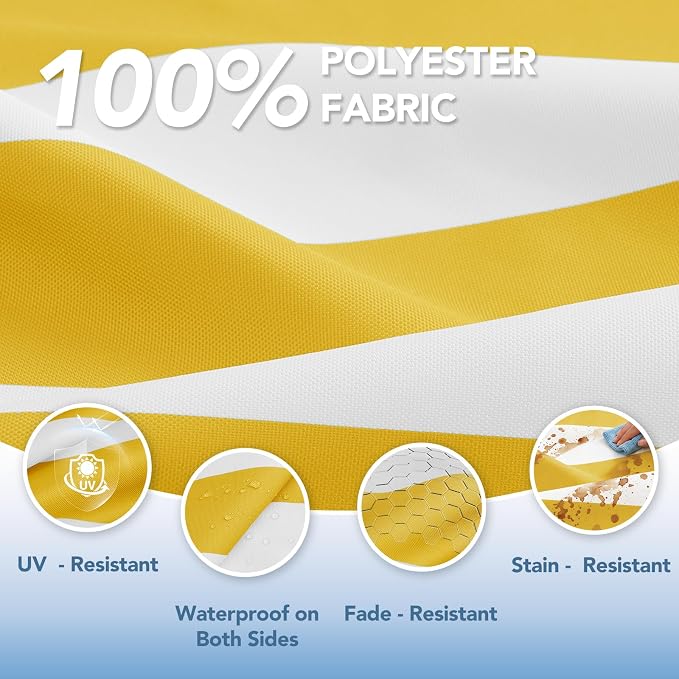 L'AGRATY Outdoor Lounge Chaise Cushion: 72x21x3 Inch Waterproof Lounge Chair - Image 5