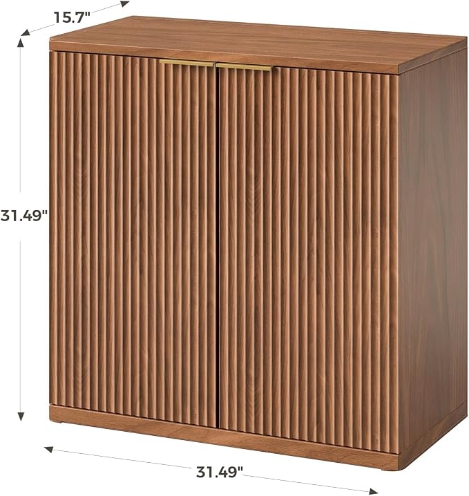 Evermagin 31.5" Walnut Buffet Cabinet - Image 2