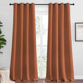 NICETOWN Burnt Orange Blackout Extra Long Curtains by NICETOWN