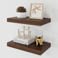 Acovy 16 Inch Floating Shelves, 9.3" Deep Floating Shelf Wall Mounted, Rustic by Acovy