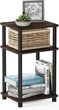 Furinno JUST Side Table, 3-Tier End Table, Open Shelves Night Stand, Bedside by Furinno-FitsYourSpaceFitsYourBudget