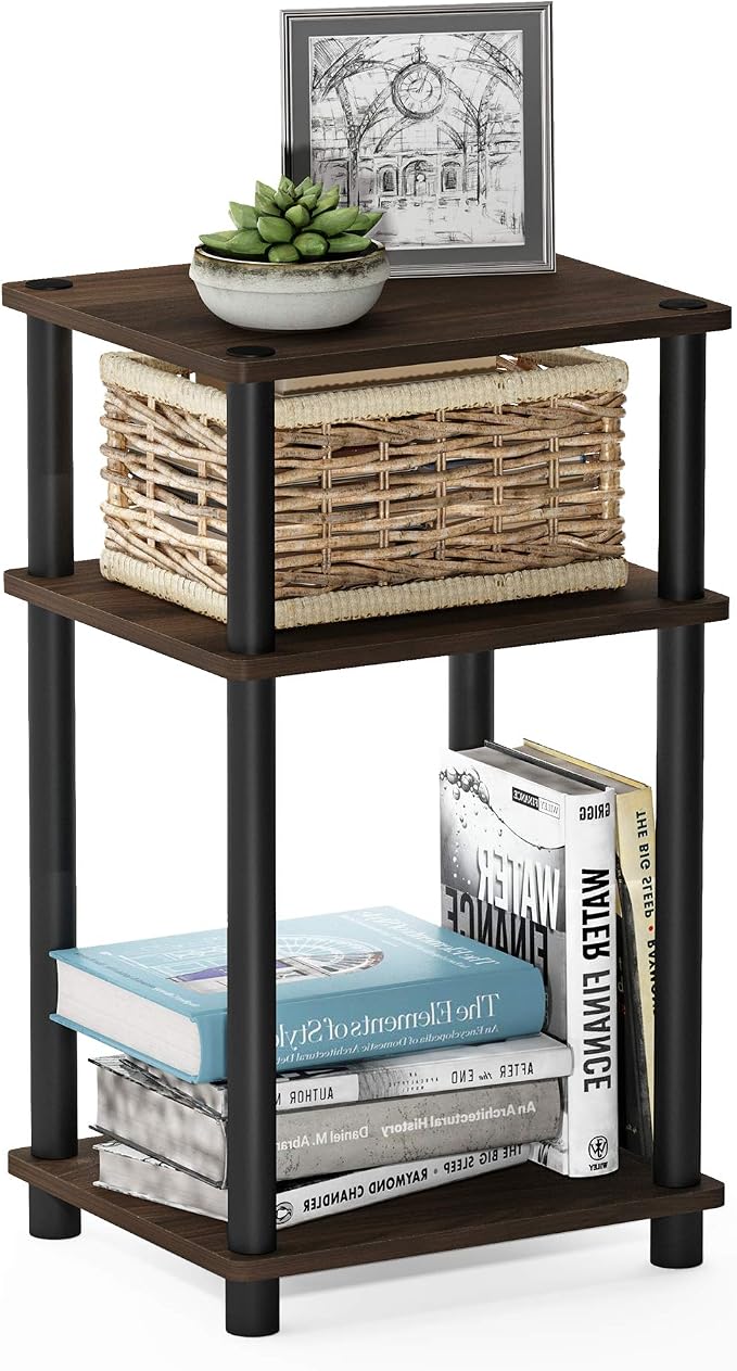 Furinno Just 3-Tier Turn-N-Tube End Table / Side Table / Night Stand / Bedside - Image 7