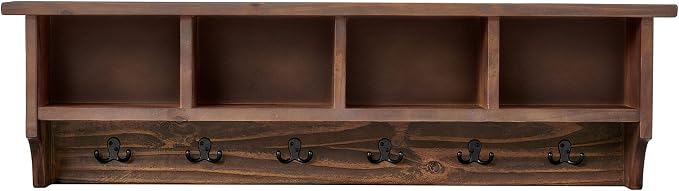 Alaterre Furniture Pomona Entryway Coat Rack – Rustic Farmhouse 48-Inch - Image 7