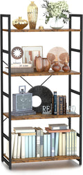 NUMENN 4 Tier Bookshelf, Tall Bookcase Shelf Storage Organizer, Modern Book by NUMENN