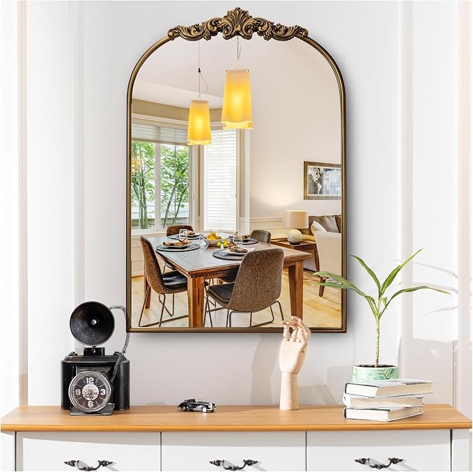 Ornate Baroque Vintage Gold Mirror - Image 4