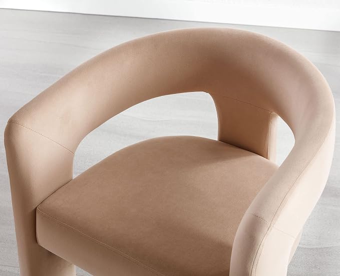 VESCASA Velvet Barrel Dining Chair - Image 5