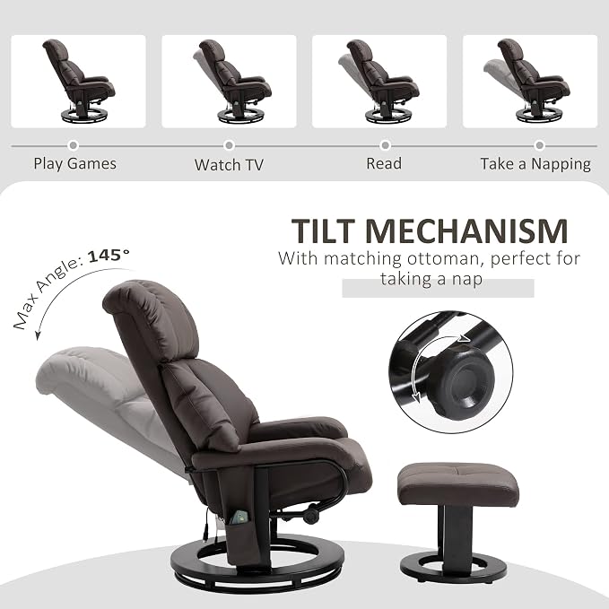 HOMCOM Massage Recliner Chair - Image 7