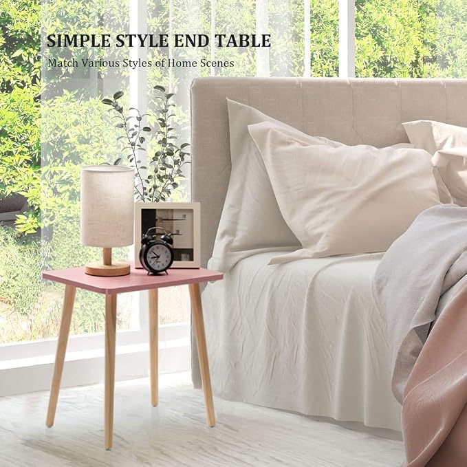 FORAOFUR Side Table Set of 2, Modern Side Table Accent Tables - Image 8