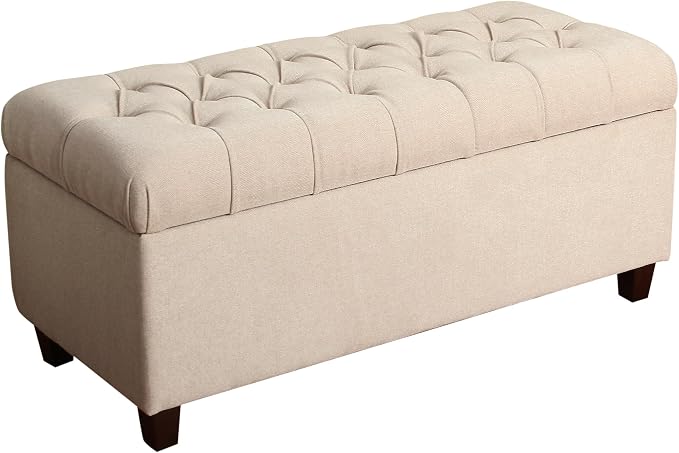 Homepop Home Decor | Tufted Ainsley Button Storage Ottoman Bench by HomePop