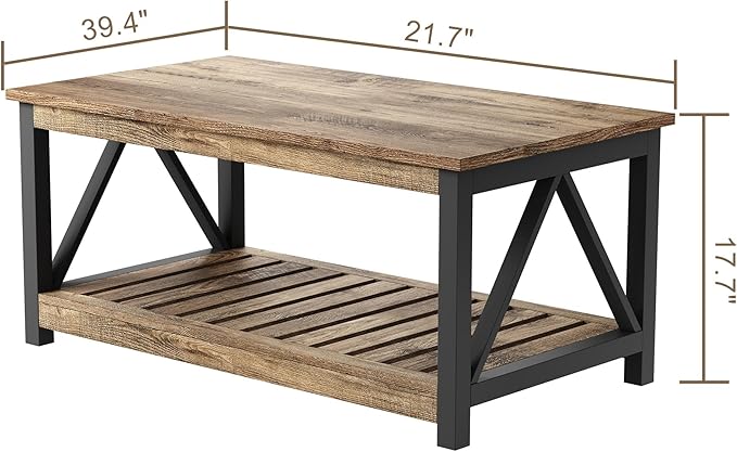 ChooChoo Farmhouse Coffee Table - Image 3