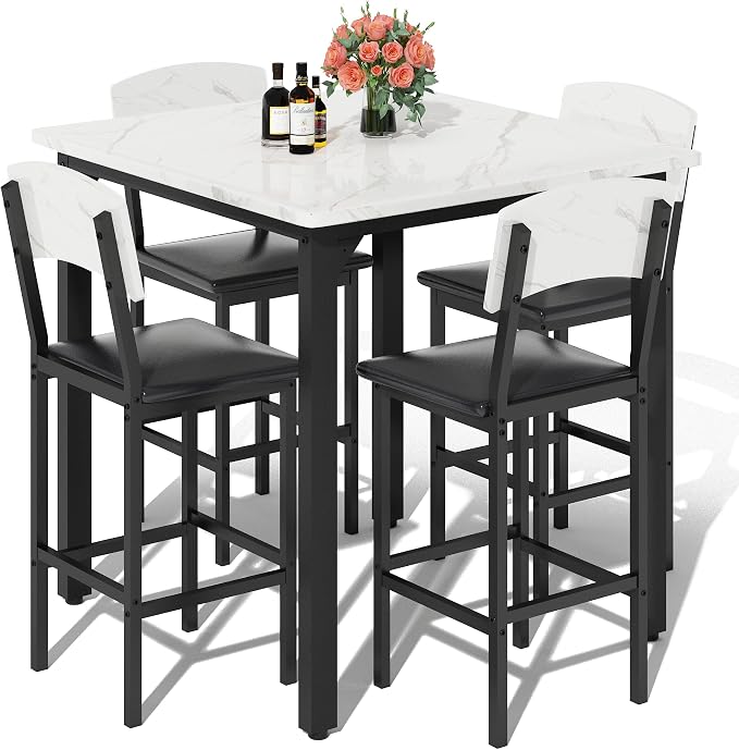 AWQM 5-Piece Dining Table Set, Dining Table Set by AWQM