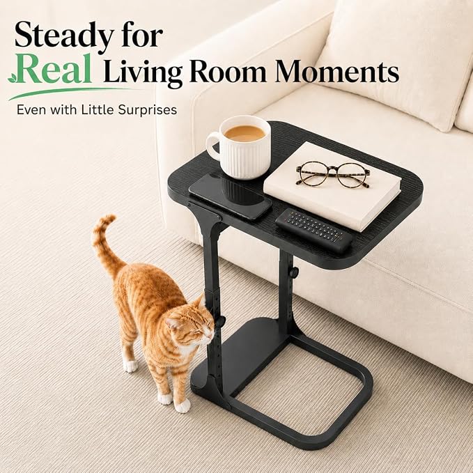 Kitstorack Height Adjustable End Table, Small Side Table - Image 5