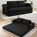 HANXIN 80 Inch Convertible Sleeper Sofa Bed, High Back Plush Corduroy Folding by HANXIN