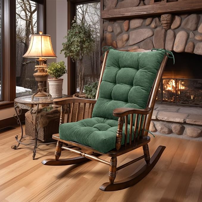 Lokex Rocking Chair Cushion Only, Tufted Non-Slip Comfortable Rocking Chair by LOKEX