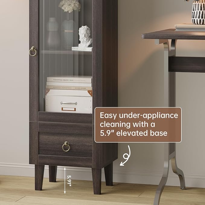 71" Tall Arched Storage Cabinet - Image 5