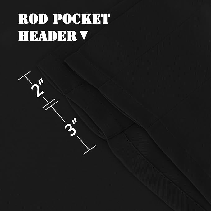 H.VERSAILTEX 4 Panels Blackout Curtain Valances - Image 4