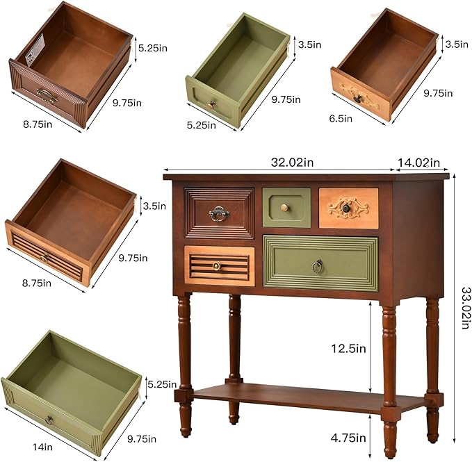 Ahokua Vintage Accent Cabinet - Image 2