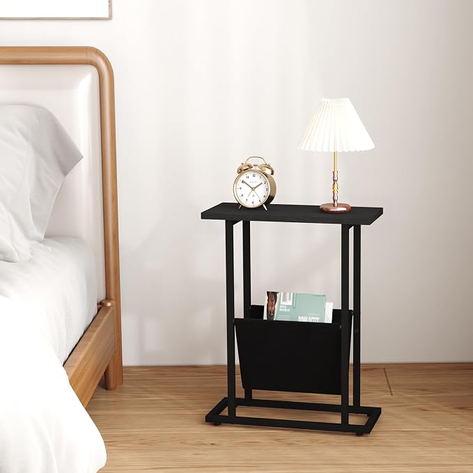Yusong Narrow Side Table for Small Spaces, Small End Table Set of 2 - Image 7