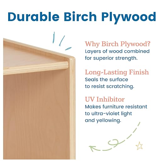 ECR4Kids Single-Sided Book Storage and Display, Montessori Furniture - Image 7
