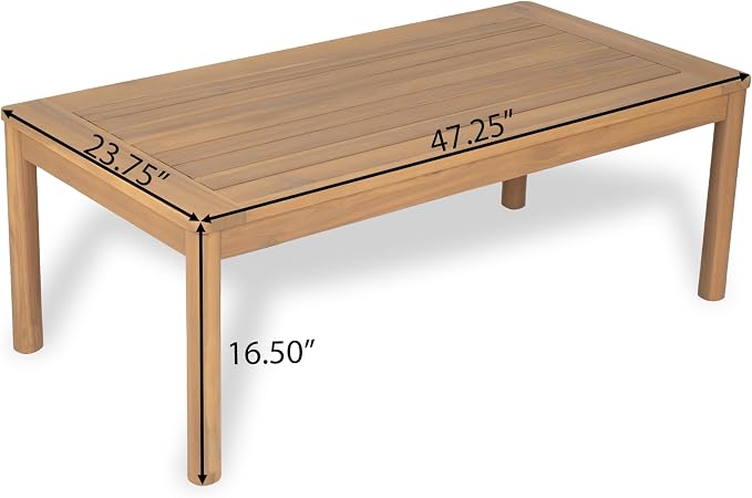 Christopher Knight Home Kory 4-Piece Acacia Wood Patio Furniture Set, Outdoor - Image 10