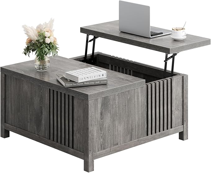 knoworld Farmhouse Lift Top Coffee Table - Image 9