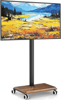 Rfiver Rolling TV Stand for 32 to 55 60 Inch TVs up to 88lbs, Height Adjustable by Rfiver