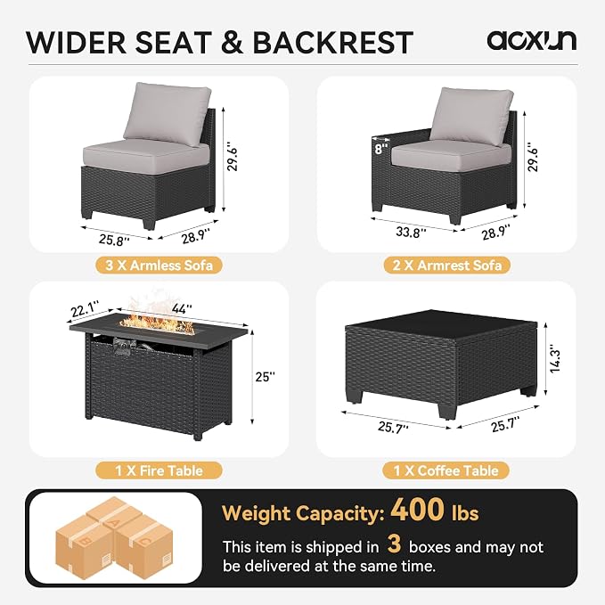 Aoxun Outdoor Patio Furniture Set - Image 7