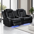 Power Recliner Loveseat, Living Room Furniture Sets, Breathing Leather by LYfurniture
