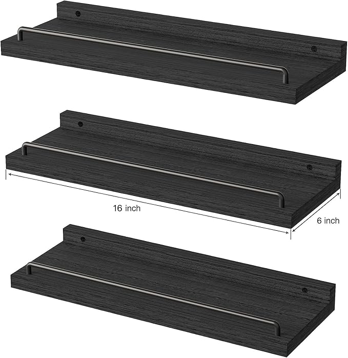 RYOFOBETTO Floating Shelves for Wall Decor Bathroom Shelves Over Toilet - Image 3