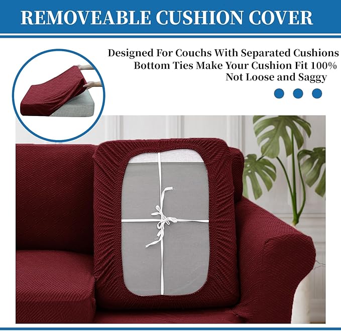 XINEAGE 2026 New 4 Pieces Extra Large Couch Covers - Image 4