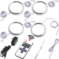 Kitchen Under Cabinet Lights Kit, 120 Volt Wired LED Puck Display Cases Lighting by Lvyinyin