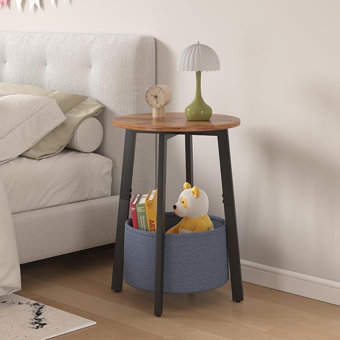 sthmec Small Round Side End Table Set of 2 - Image 5
