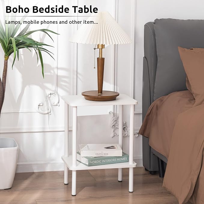 Apicizon 2 Tier End Table, Small Side Table - Image 7