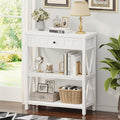 FATORRI Small Bookcase with Drawer, Wood and Metal Bookshelf by FATORRI