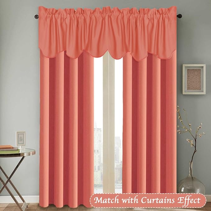 H.VERSAILTEX 2 Panels Christmas Blackout Curtain Valances - Image 2